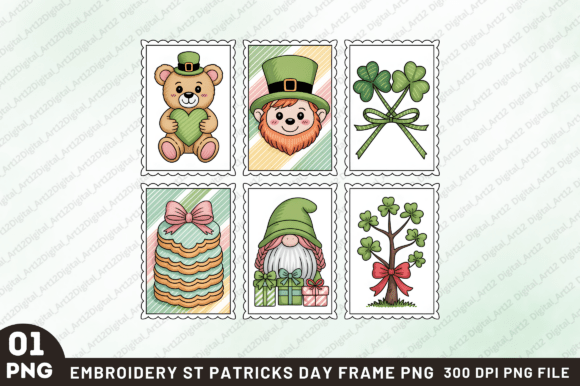 A Charming Touch for St. Patrick’s Day: Reviewing the Embroidery St. Patrick s Day Frame PNG
