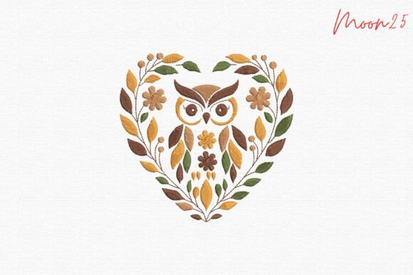Autumn Owl Floral Wreath Embroidery Love Review