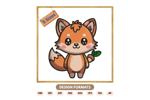 Cute Fox Machine Embroidery Design Review