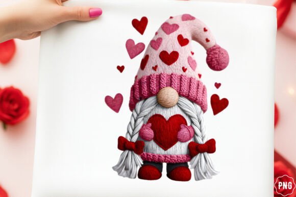Faux Embroidery Yarn Valentine Gnome Review