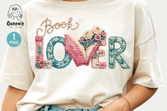 Faux Yarn Book Lover Embroidery Text: A Cozy Seasonal Design for Holiday Crafts