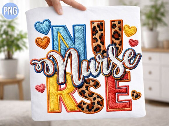 Nurse Embroidery Leopard PNG T-SHIRT Review