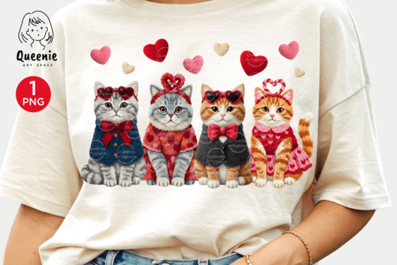 Valentines Cat Knit Yarn Embroidery Review