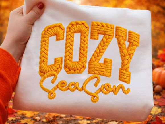 Yarn Crochet Cozy Season Embroidery PNG Review
